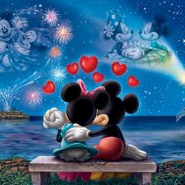 Puzzle 1000 Mickey a Minnie