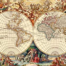 Puzzle 1000 Historická mapa