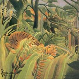 Puzzle 1000 Rousseau, Tiger v tropickej búrke