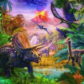 Puzzle 100 Údolie dinosaurov