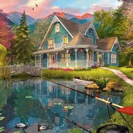 Puzzle 1000 Lakeside retirement home