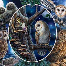 Puzzle 1000 Mysterious owls
